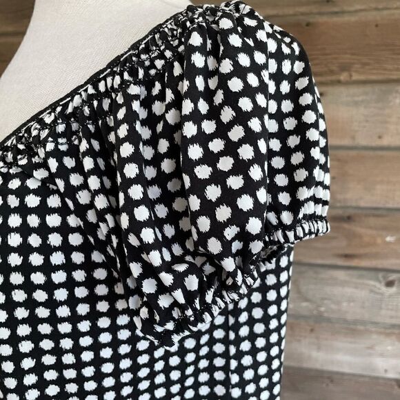 Max Edition Short Sleeve Blouse Top Size L EUC - Picture 4 of 7